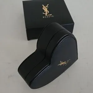 Yves Saint Laurent | Jewelry | Ysl Heartshaped Black Jewelry  YSL Black Heart-Shaped Jewelry-Accessory Box main image 2